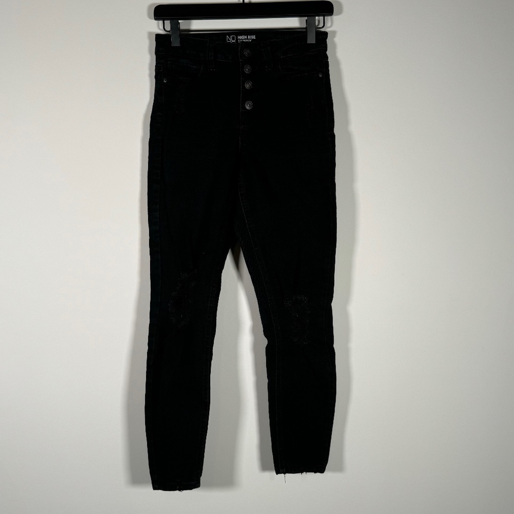 NOBO No Boundaries Distressed High Rise Skinny Stretch Jeans